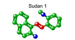 Chemical structure of the anionic dye Red 40